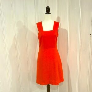 Like new GAP bright orange linen dress 9.2